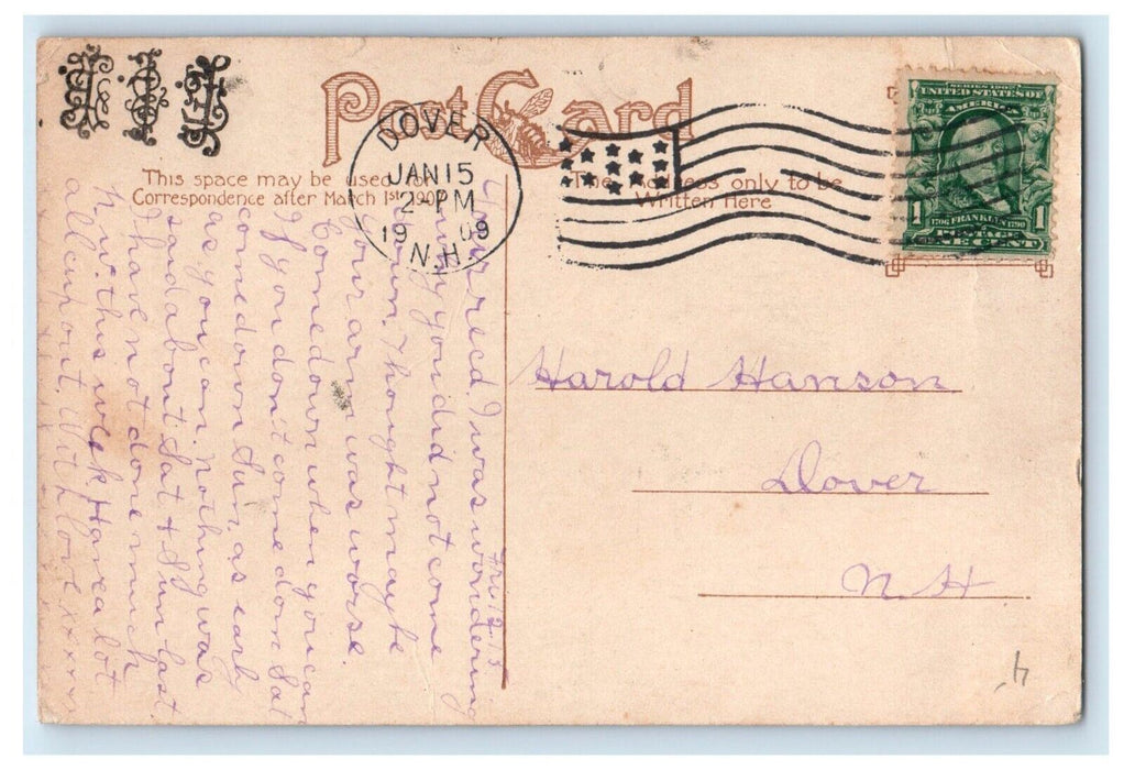 1909 First Church Of Christ Scientist Manchester New Hampshire NH Postcard