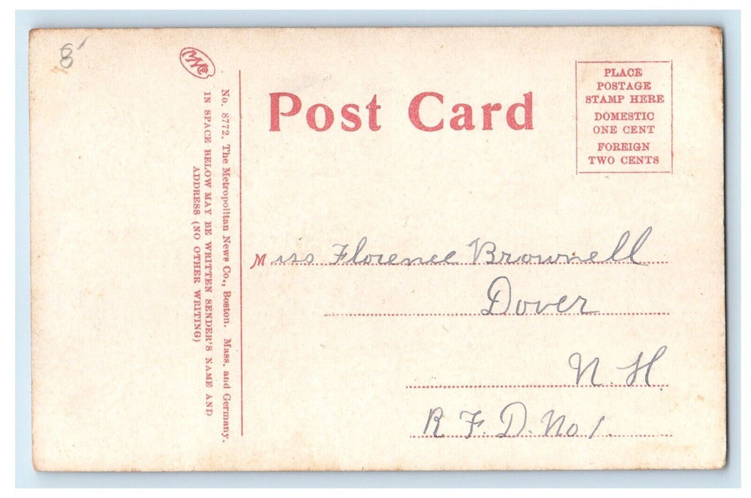 c1910's Congregational Church Main Street Farmington New Hampshire NH Postcard