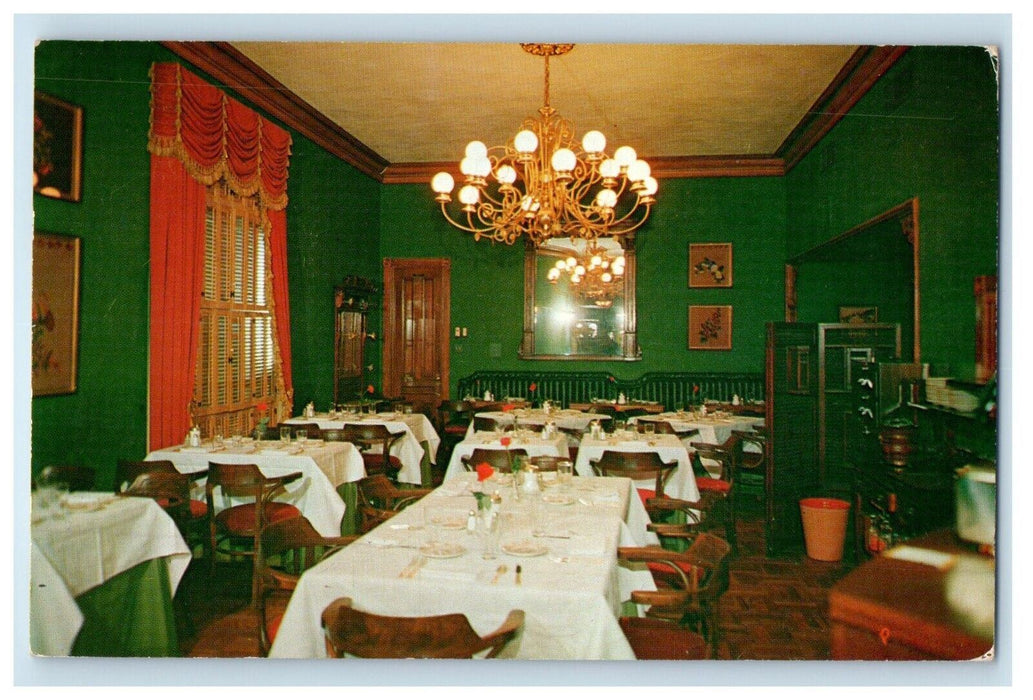 1950 Lulu Belle Famous Restaurant Bar Dining Room Scottsdale AZ Vintage Postcard