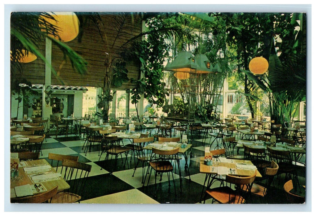 1965 Dining Area, Wedgwood Inn, St. Petersburg Florida FL Posted Postcard
