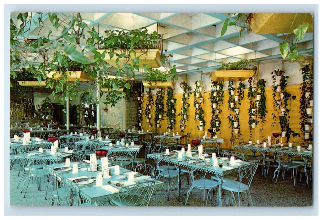 c1950's Garden Room at The Kapok Tree Inn Clearwater Florida FL Postcard