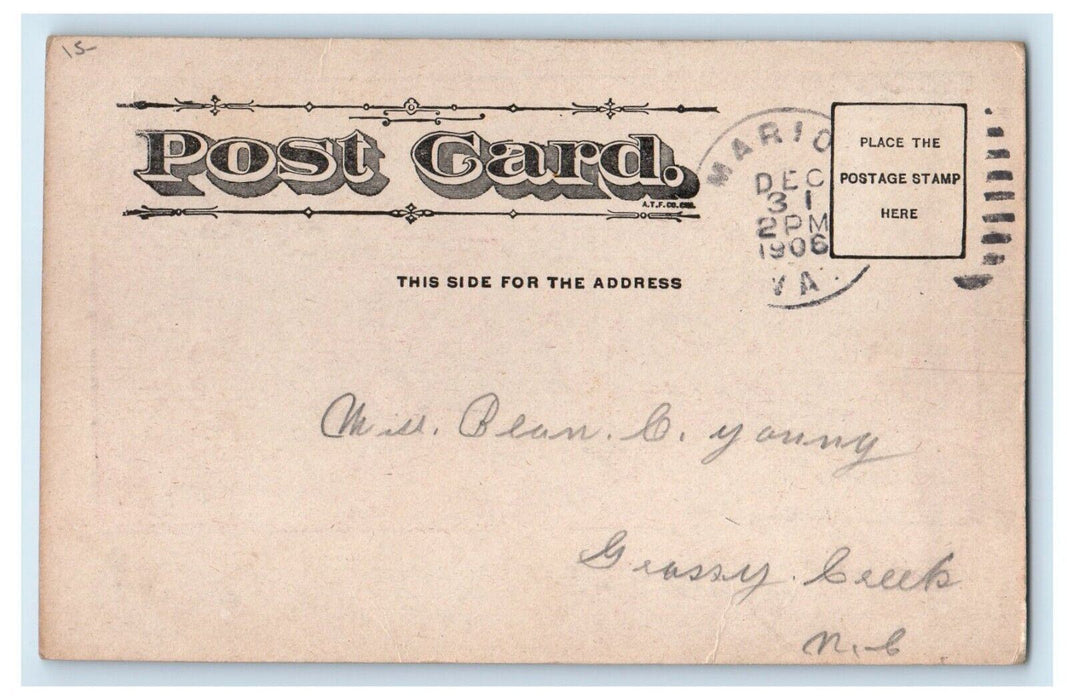 1906 Grandfather Acting Like Horse Wagon Playing Childrens Willour Postcard