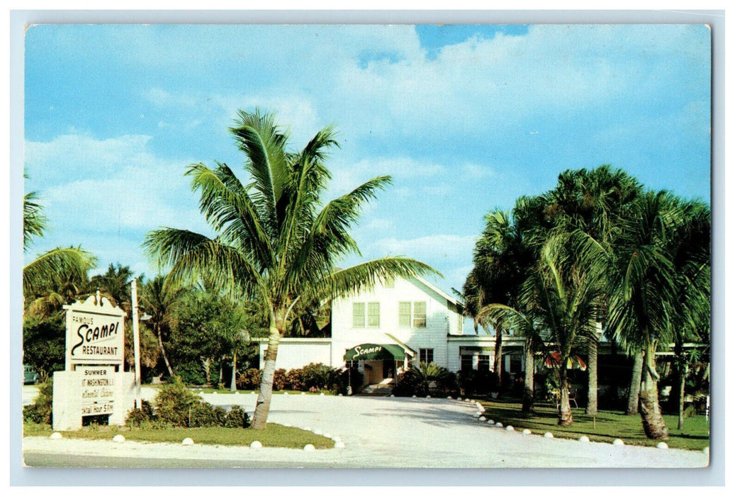 c1960's Tropical Acres Restaurant and Cocktail Lounge Boynton Beach FL Postcard