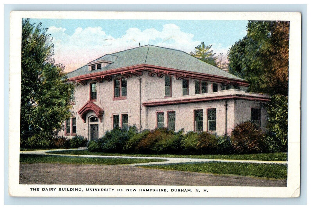 1937 The Dairy Building University Of Durham New Hampshire NH Vintage Postcard