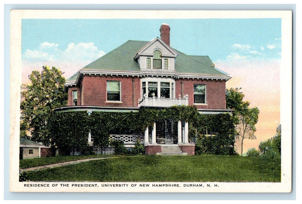 Residence Of The President University Of New Hampshire Durham NH Postcard