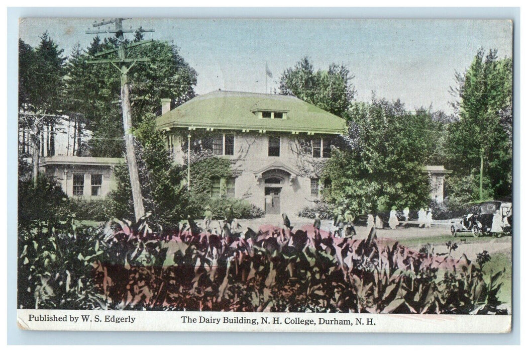 1918 The Dairy Building N. H. College Durham New Hampshire NH Antique Postcard