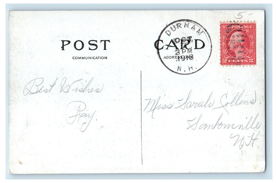 1918 The Dairy Building N. H. College Durham New Hampshire NH Antique Postcard