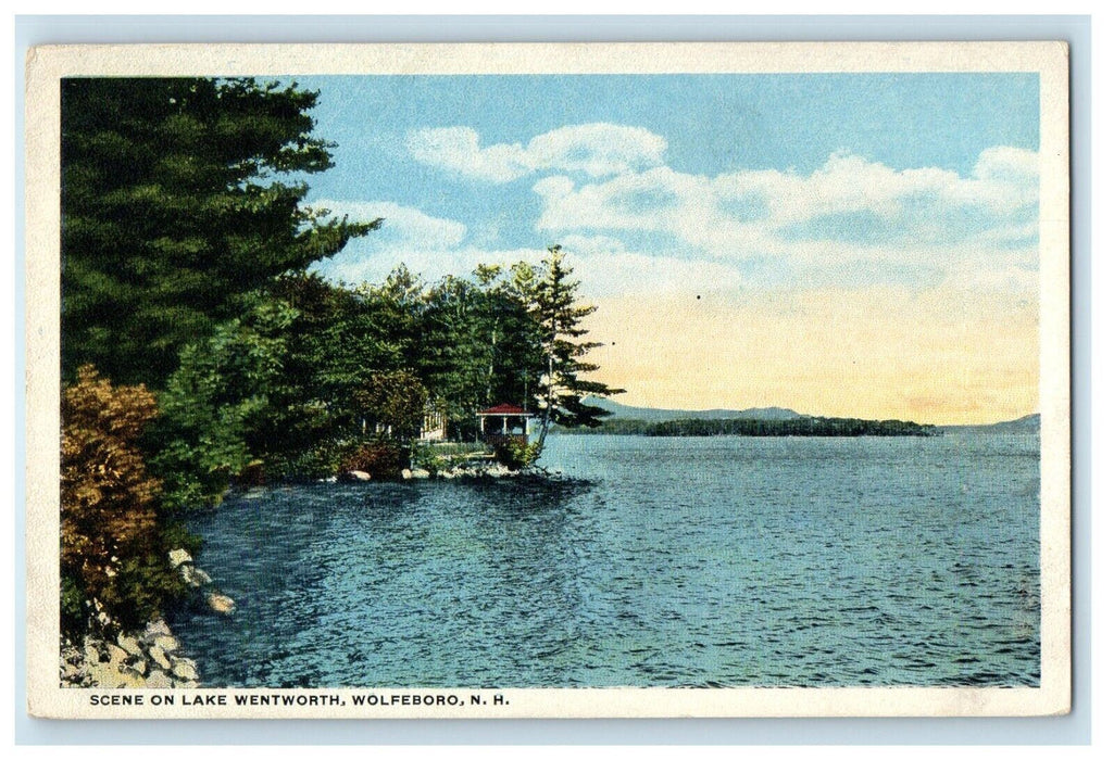 c1910's Scene On Lake Wentworth Wolfeboro New Hampshire NH Antique Postcard
