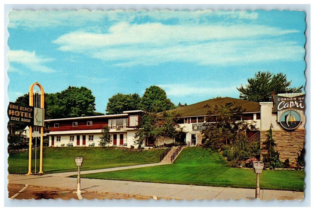 1982 Erie Beach Motor Motel Corner Of Capri Port Dover Ontario Canada Postcard