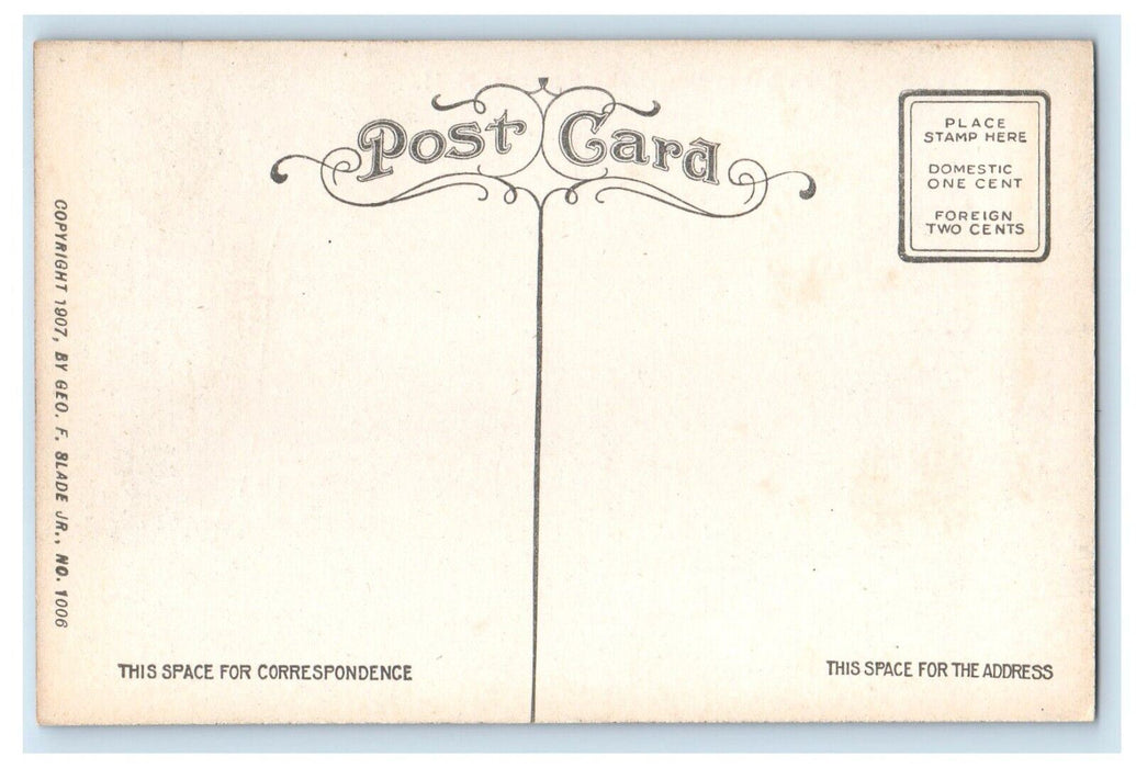 c1910 Burkehaven Bay Lake Sunapee New Hampshire Antique Vintage Posted Postcard