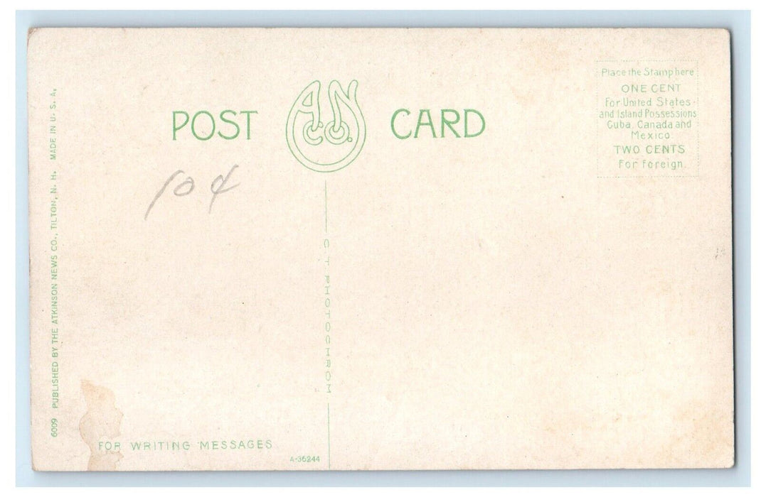 c1930's Sunapee Harbor From Woodward Hill Lake Sunapee New Hampshire NH Postcard