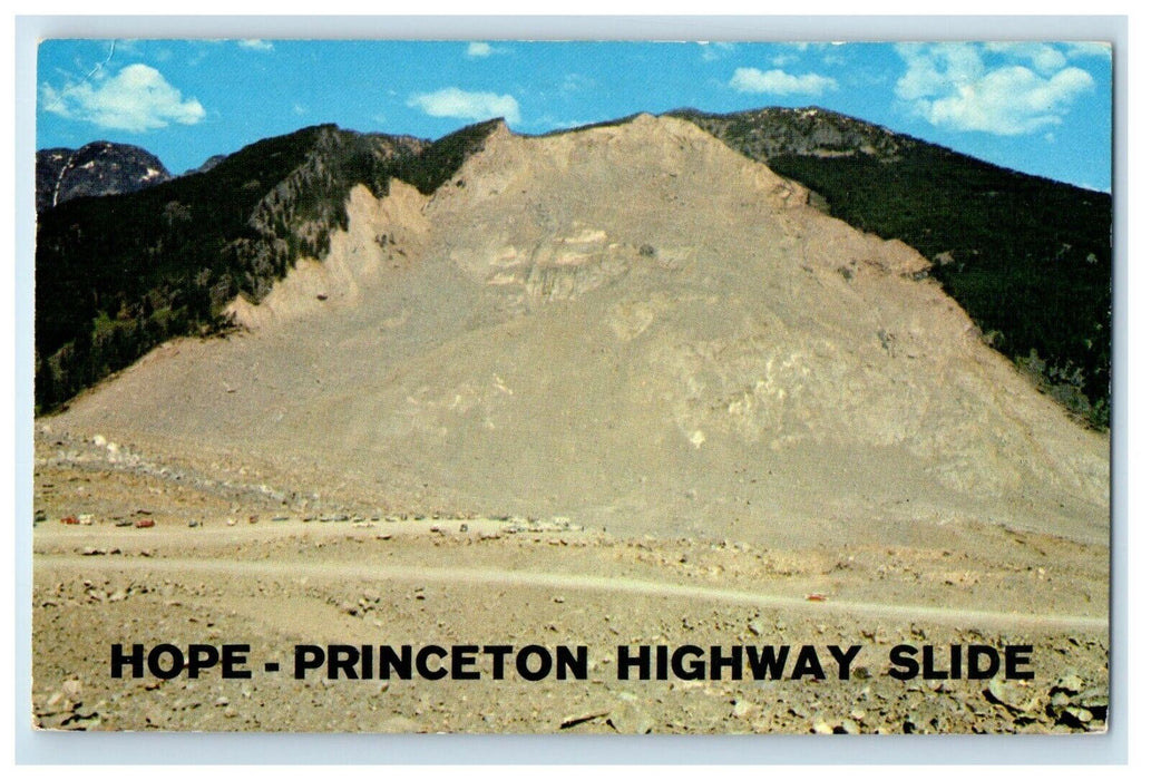 1966 Hope Princeton Highway Slide Princeton British Of Columbia Canada Postcard