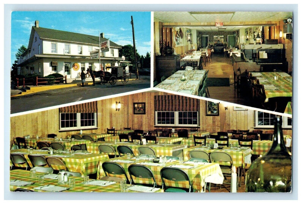 c1960's Brownstown Restaurant And Dining Room Brownstown PA, Multiview Postcard