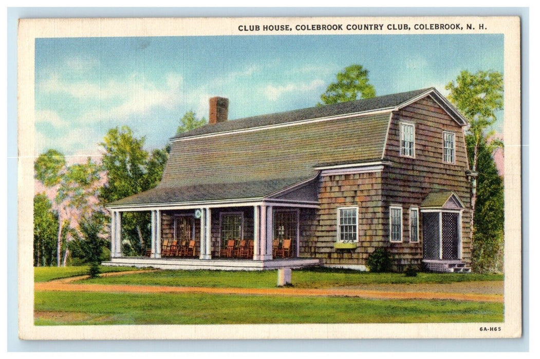 c1940 Club House Colebrook Country Club Colebrook New Hampshire Vintage Postcard