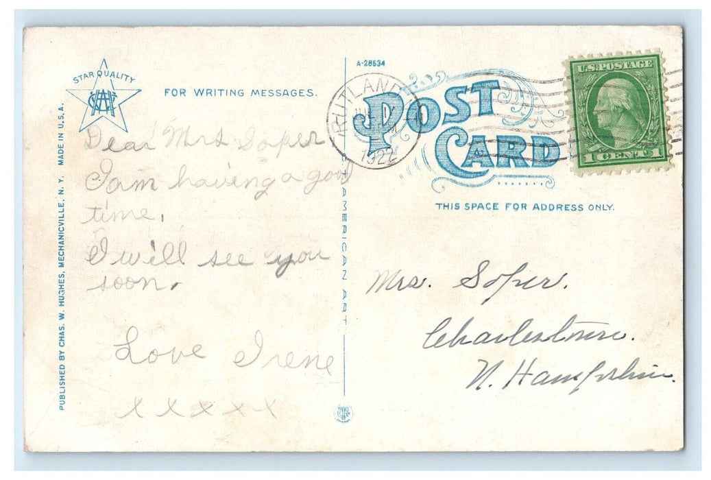 1922 Marble Mills West Rutland Vermont VT Vintage Postcard