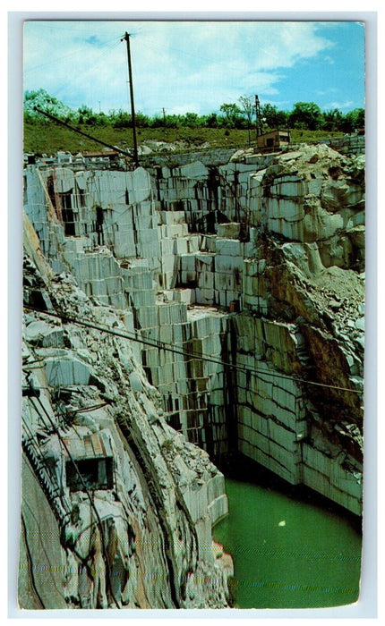 c1960's View Of Granite Quarry Barre Vermont VT Unposted Vintage Postcard