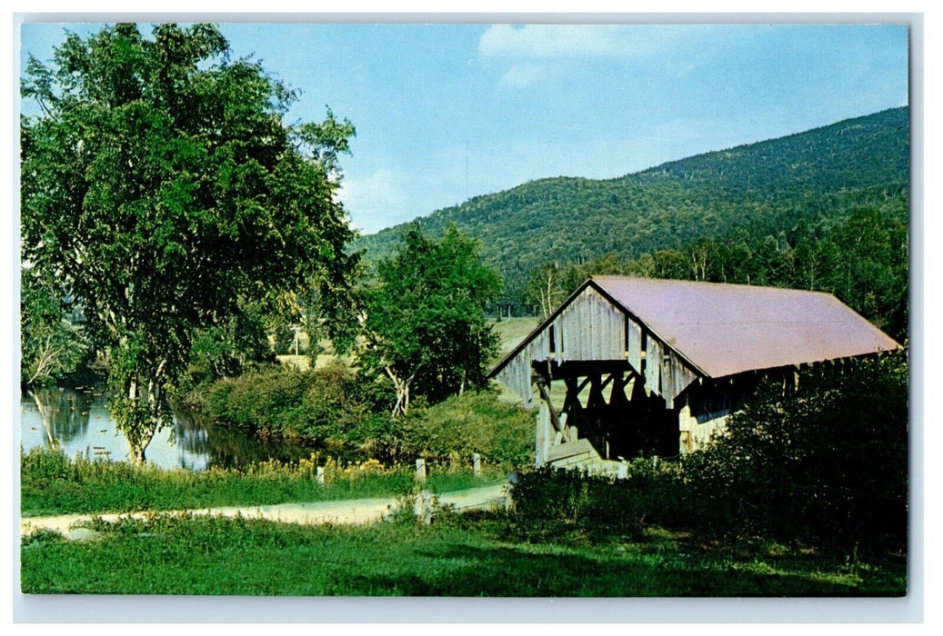 The Bennett Bridge Spanning Magalloway River Wilson's Mills Maine ME Postcard