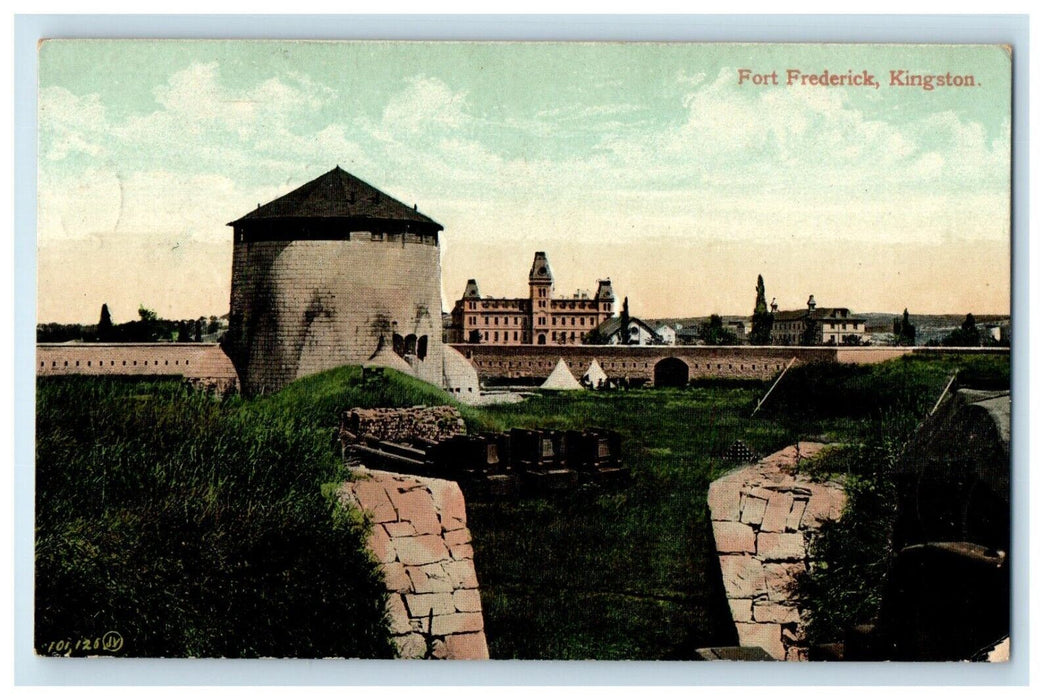 c1905 View Of Fort Frederick Kingston Ontario Canada Posted Antique Postcard