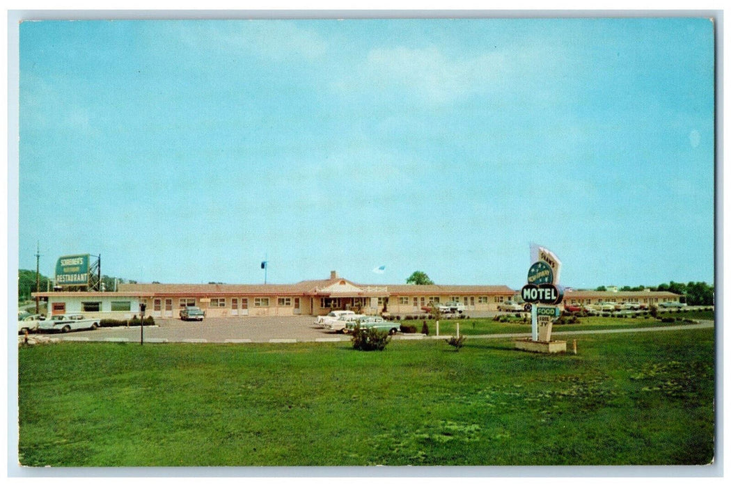 c1960's Room View, Northway Motel Grove Street Fond Du Lac Wisconsin WI Postcard