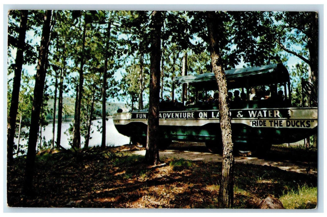 c1960's Duck Approaching "Suicide Hill" Wisconsin Dells Wisconsin WI Postcard