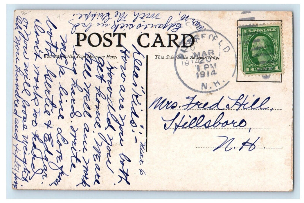 1914 Anthropomorphic Cats The Soul Kiss Vredenburgh Posted Antique Postcard