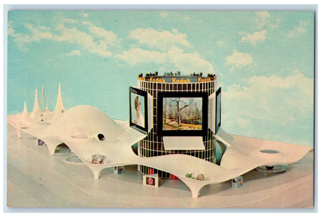 1964 Big Information TV, Kodak Pavilion New York World's Fair Postcard