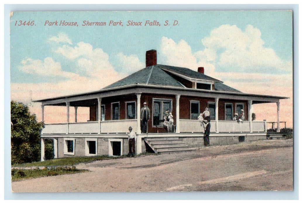 c1910 Park House Sherman Park Sioux Falls South Dakota SD Vintage Postcard