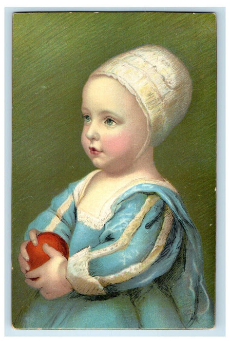 Karl King Austria Royalty Baby Stuart With Apple Studio Portrait Postcard