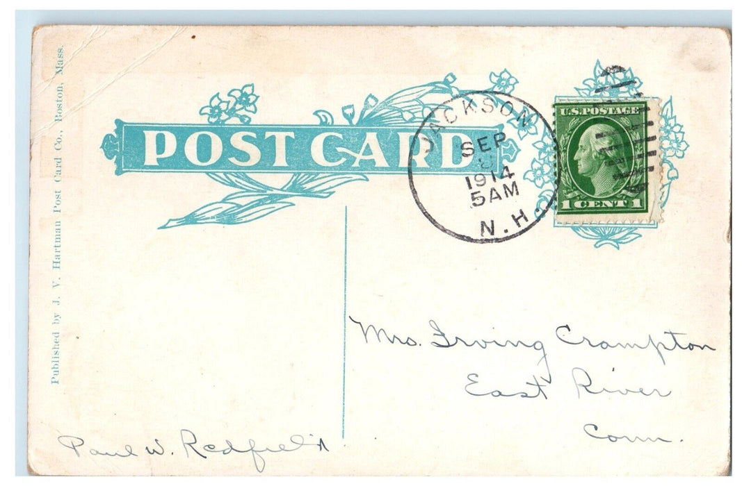 1914 Presidential Range from Maplewood Jackson New Hampshire NH Vintage Postcard