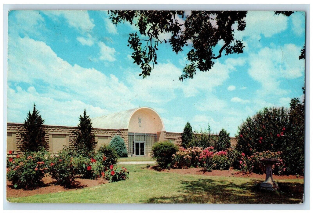 1969 The Gilcrease Museum Garden Flowers Tulsa Oklahoma OK Vintage Postcard