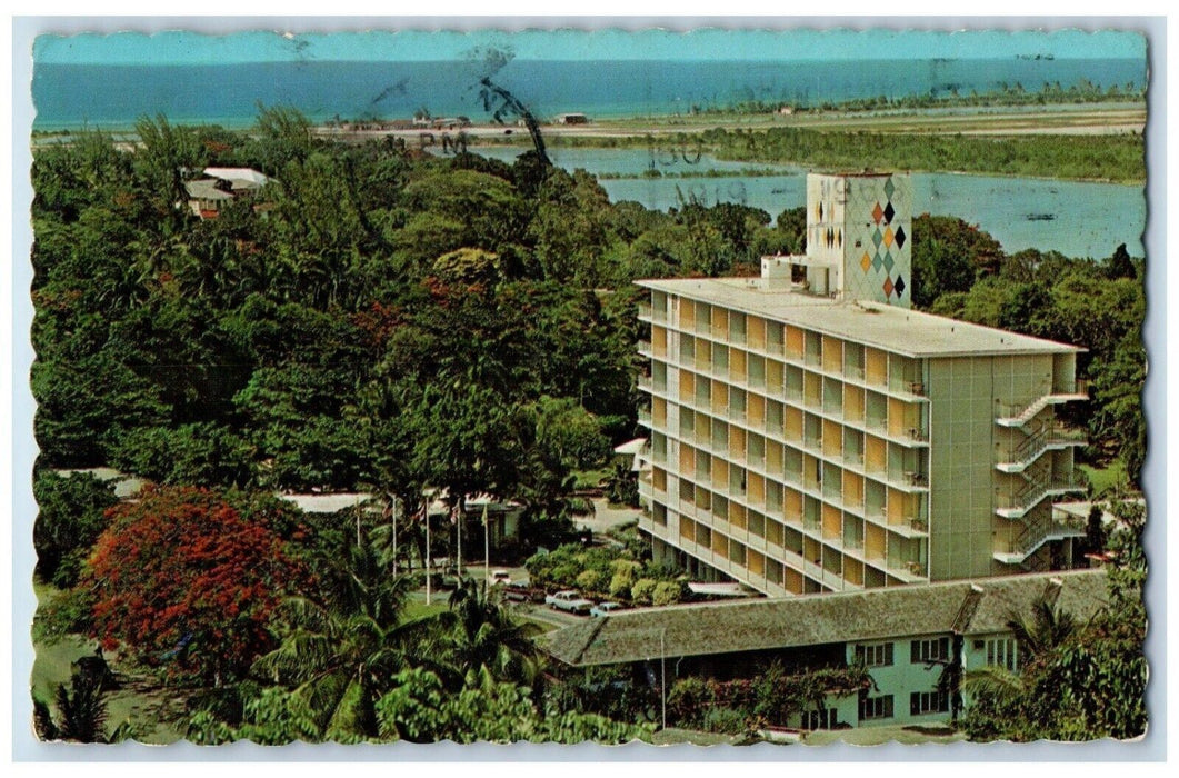 Bird's Eye View Casa Montego Hotel Montego Bay Jamaica New York NY Postcard
