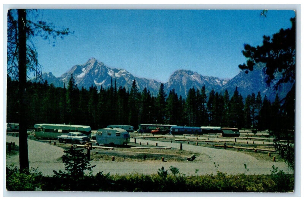 Trailer Area Colter Bay Grand Teton National Park Cars Jackson Hole WY Postcard