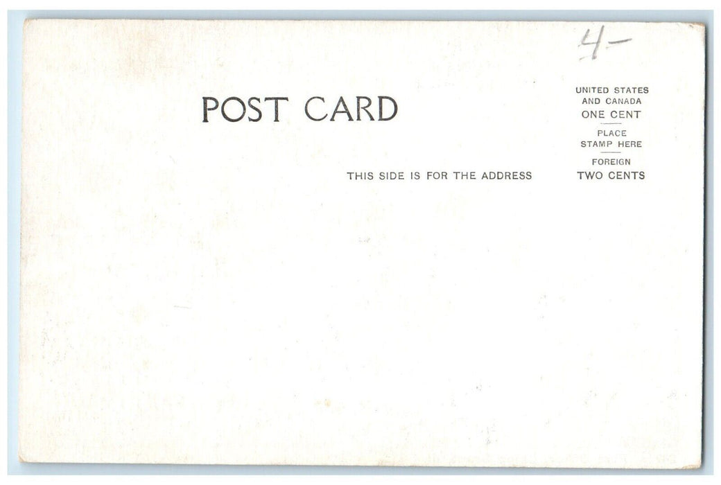c1905 Post Office Building Camp Grant Illinois IL Vintage Antique Postcard