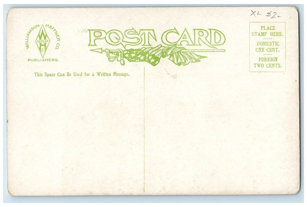 c1910's View Of Christian Chruch Parsons Kansas KS Antique Unposted Postcard