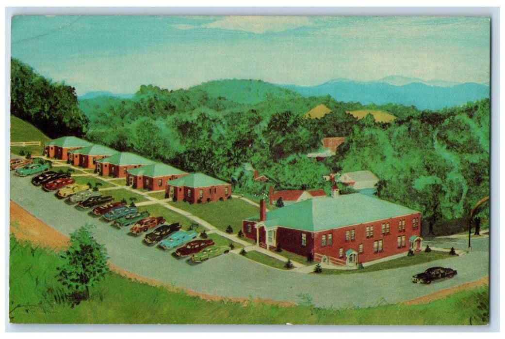 Bird's Eye View Of Elkins Motor Lodge Inc. Elkins West Virginia WV Postcard