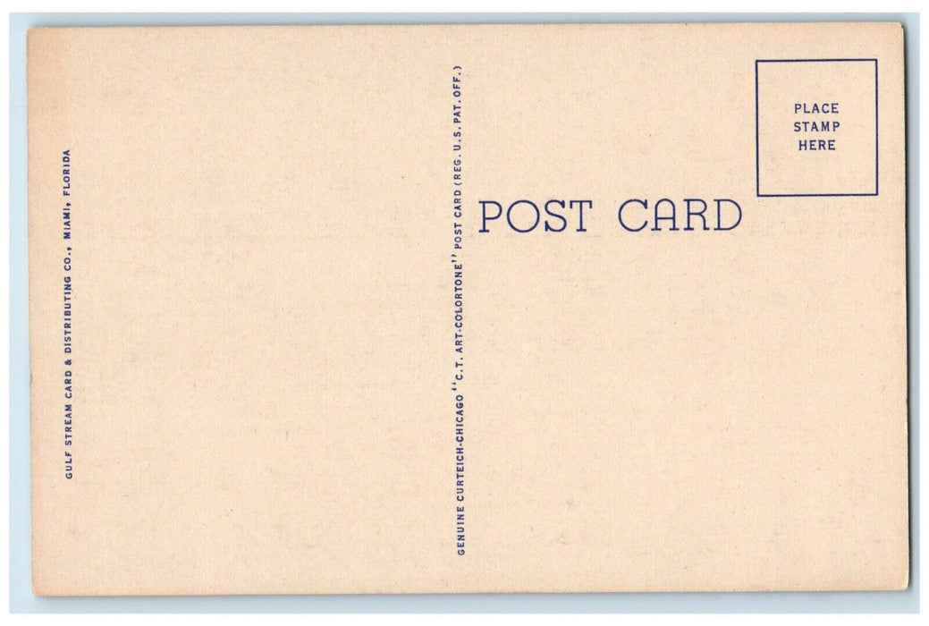 Baker's Haulover Kenilworth Sea View Hotels In The Background Miami FL Postcard