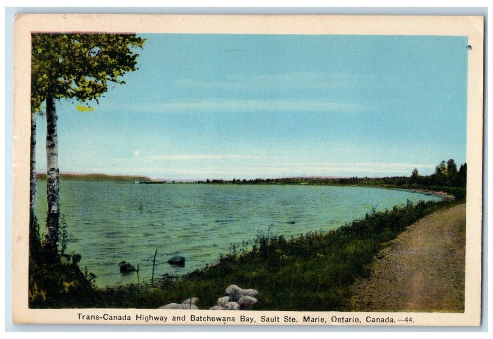 Trans Canada Highway And Batchewana Bay Sault Ste. Marie Ontario Canada Postcard