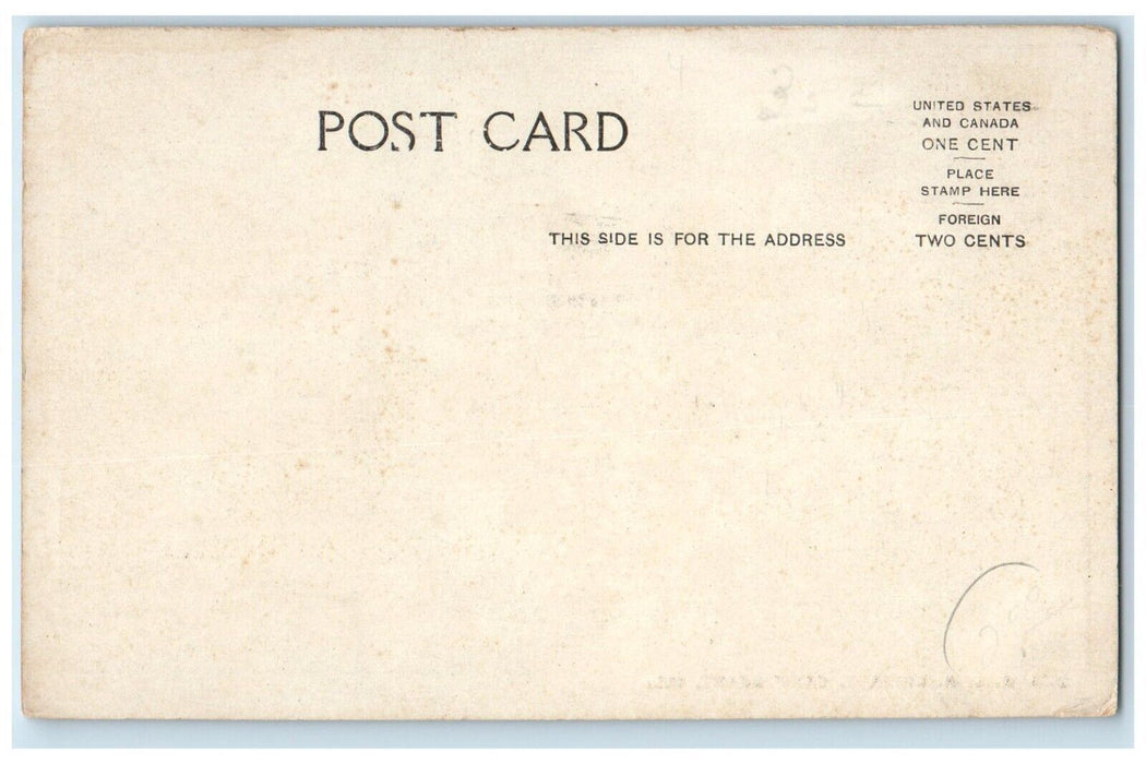 c1905 ALA Library Soldier Army Camp Grant Illinois IL Vintage Antique Postcard