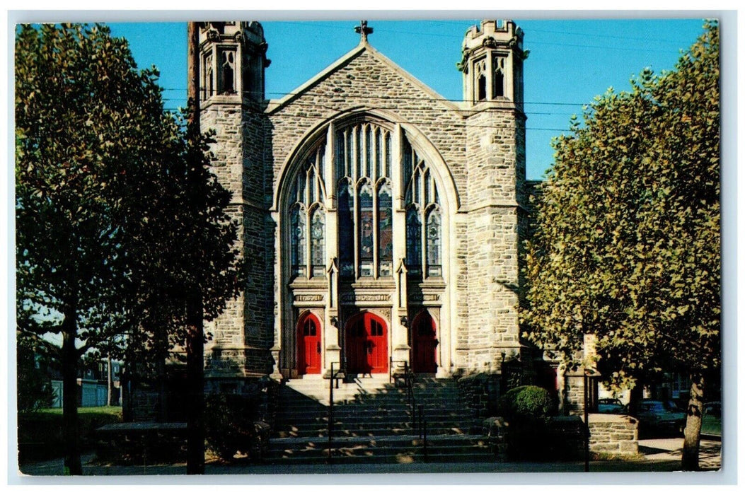 c1960 Tabor United Church Christ Chew Avenue Philadelphia Pennsylvania Postcard