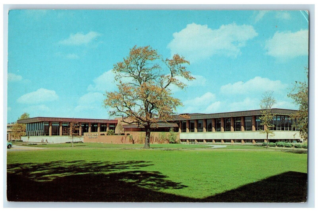 c1960 Henry Moellering Memorial Library Valparaiso University Indiana Postcard