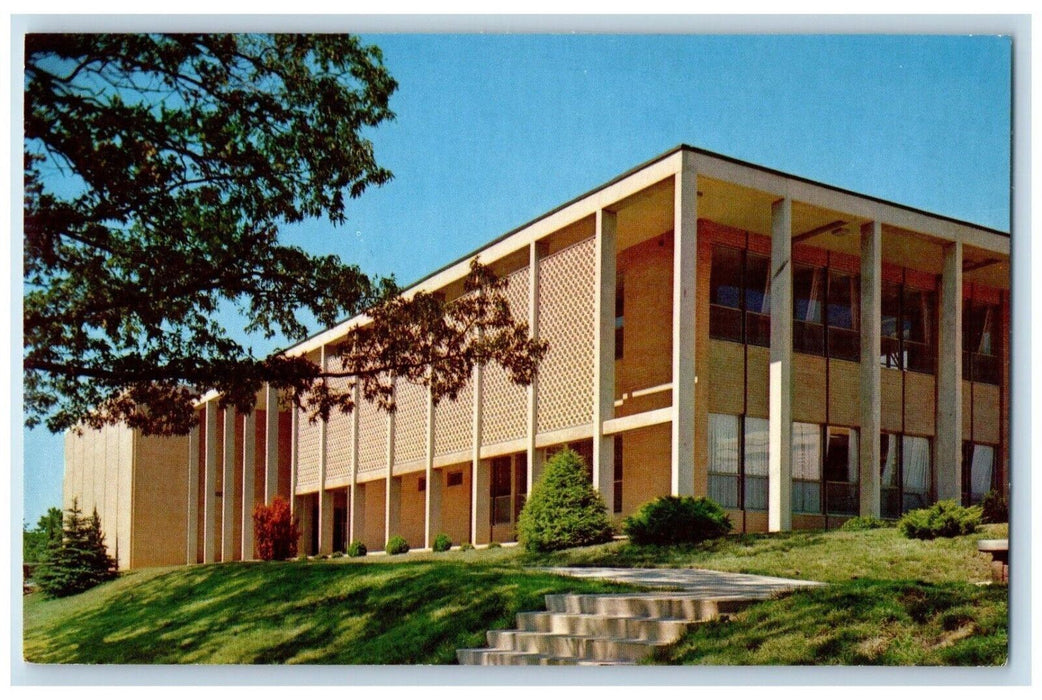 c1960 Administration Building Asheville Biltmore College North Carolina Postcard