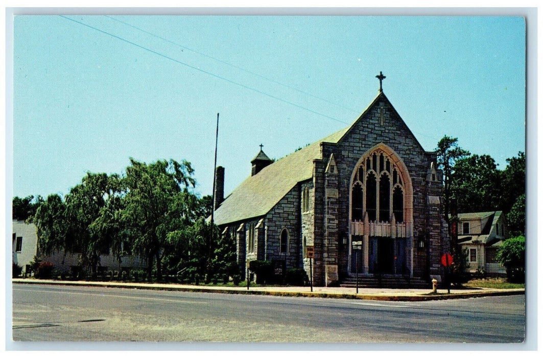 c1960 St Edmonds RC Church Chapel Exterior Road Rehoboth Beach Delaware Postcard