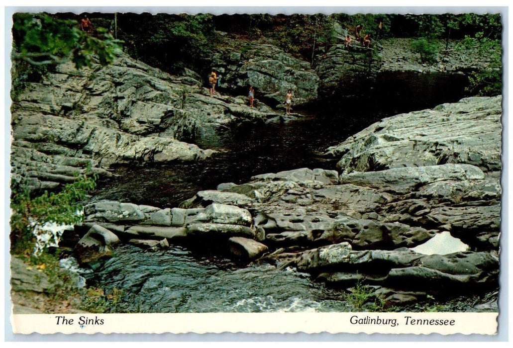 1987 The Sinks River View Gatlinburg, Knoxville Tennessee TN Vintage Postcard