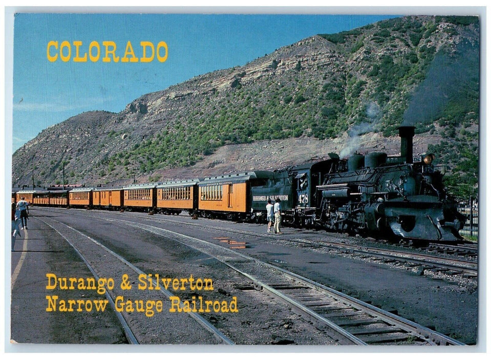 1992 View Of Durango & Silverton Narrow Gauge Railroad Colorado CO Postcard