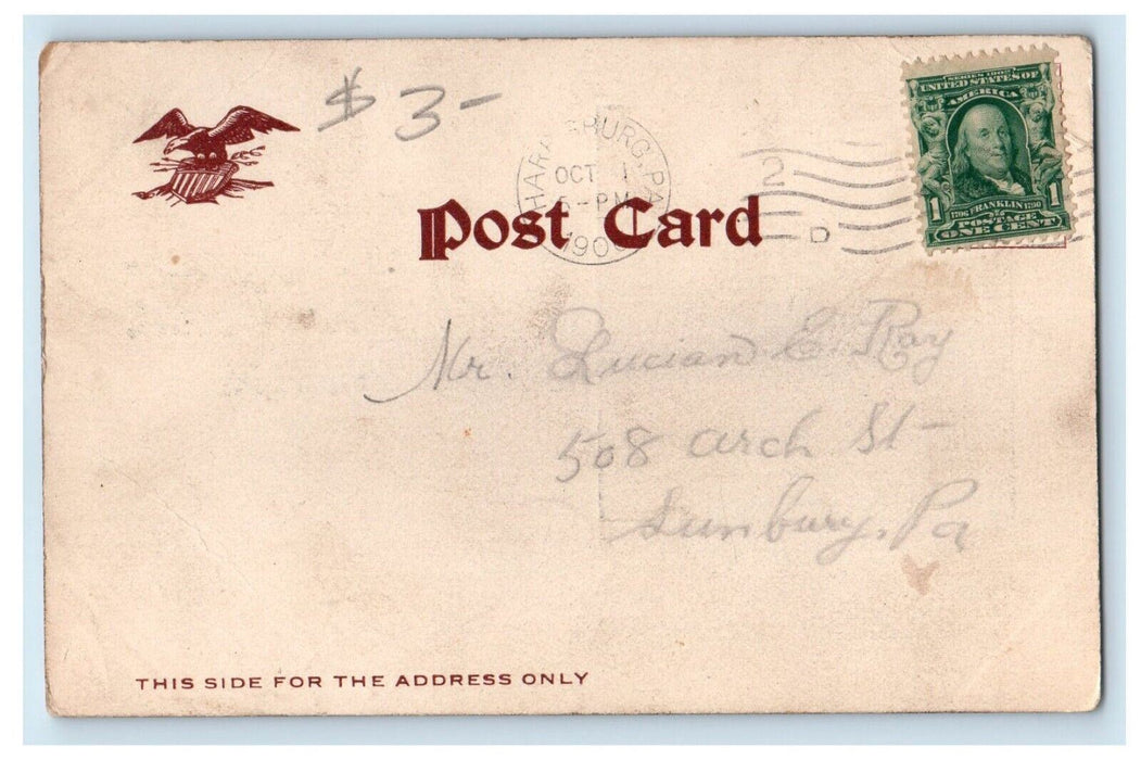 1906 New Capitol Building Dedication Advertising Invitation Harrisburg Postcard