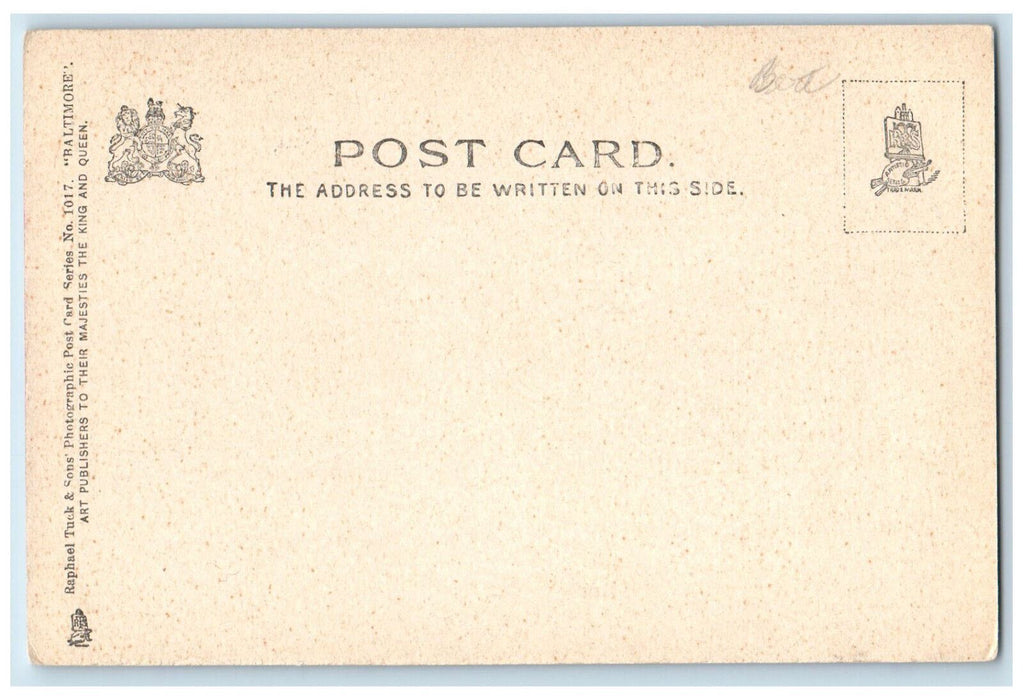 c1905 Baltimore City Hall Baltimore Maryland MD Photographic Tuck Art Postcard