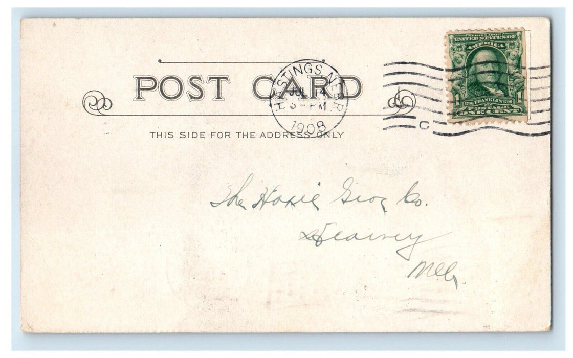 1908 Heinz Auditorium Main Plant Pittsburgh PA Advertising Posted Postcard