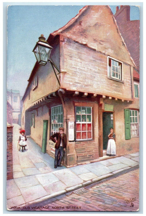 c1910 Old Vicarage North Street York England Oilette Tuck Art Postcard