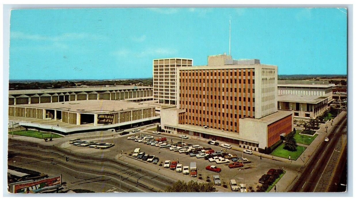 c1960 Civic Center County Court House Assembly Center Tulsa Oklahoma Postcard