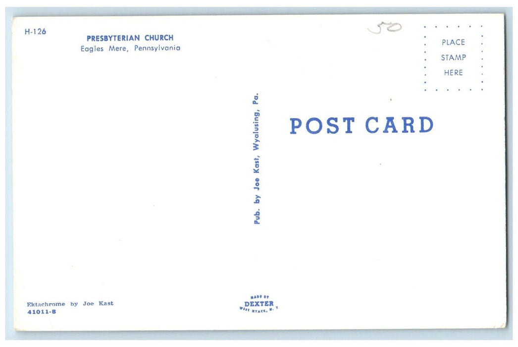 c1960 Presbyterian Church Chapel  Eagles Mere Pennsylvania PA Vintage Postcard